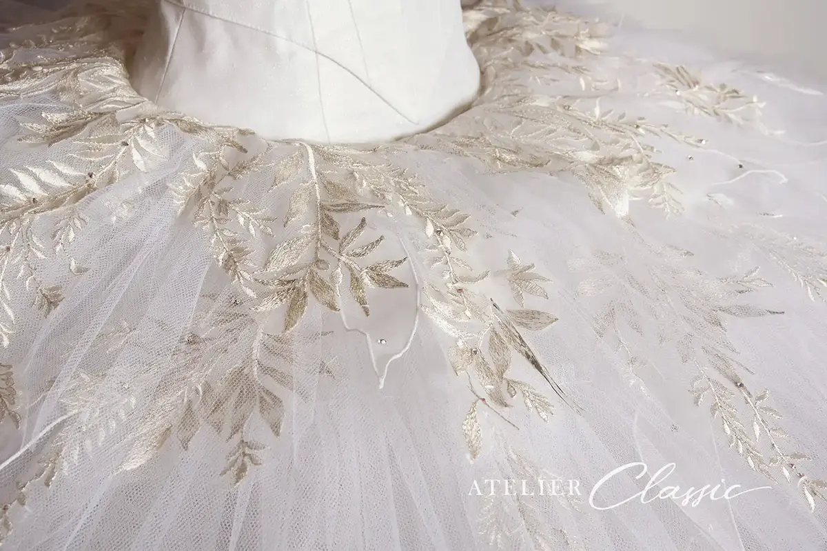 オデット衣装 skirt detail