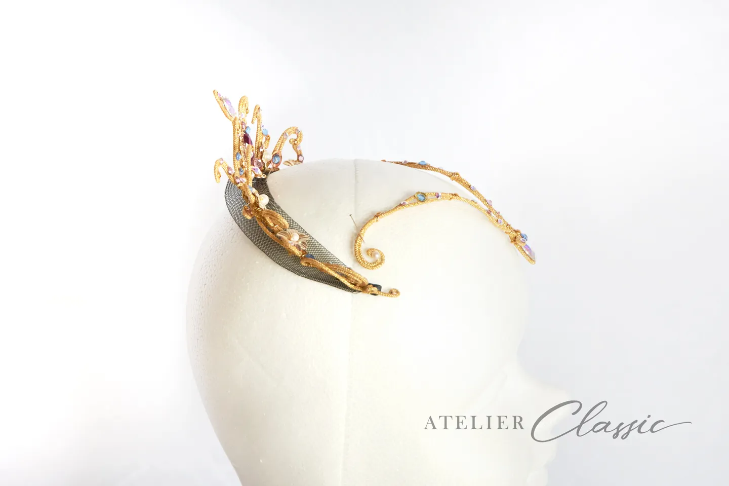 ティアラ（後クラウン型・前垂れ付き）