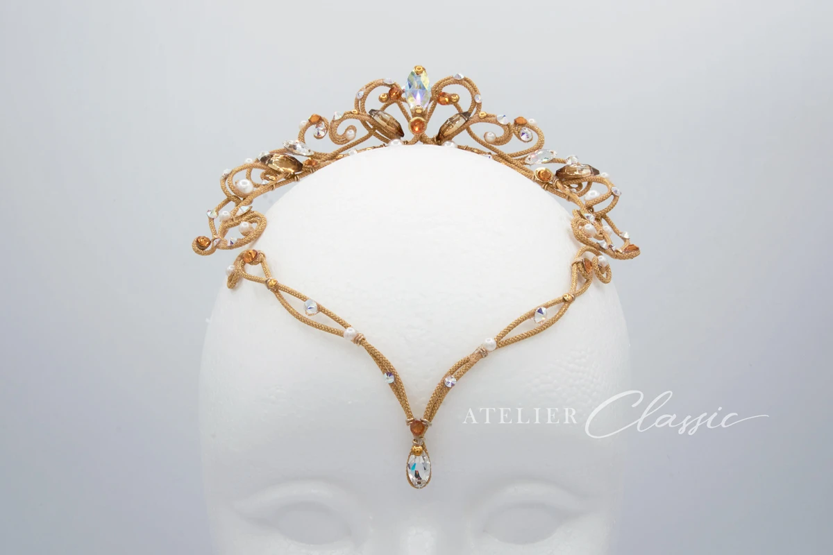 ティアラ 後クラウン型・前垂れ付き