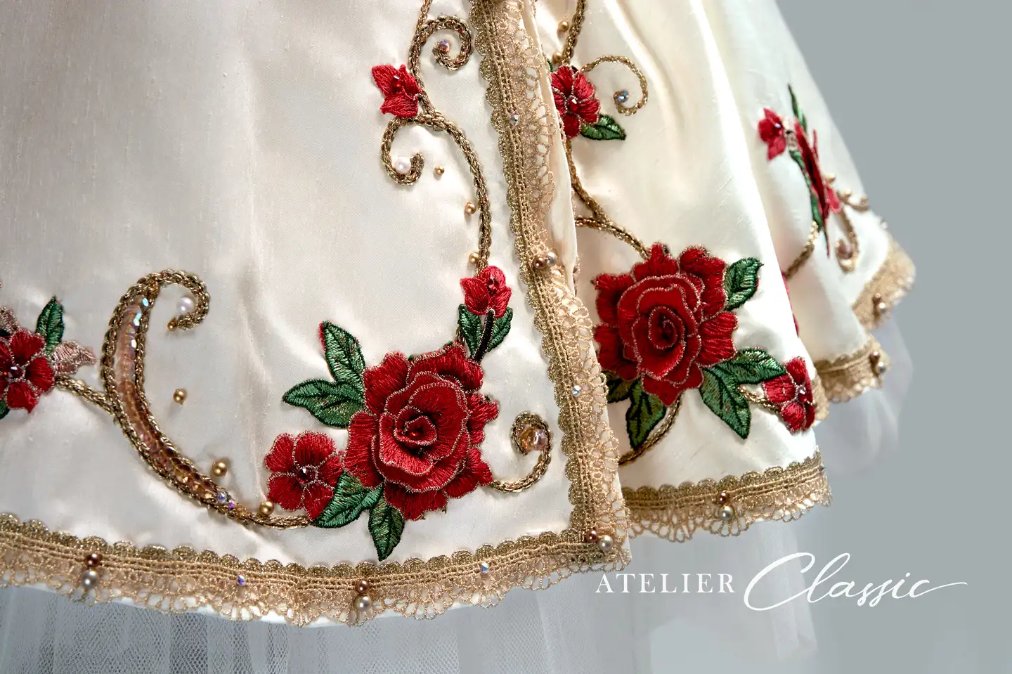 フローラの目覚め衣装 スカートのデザイン