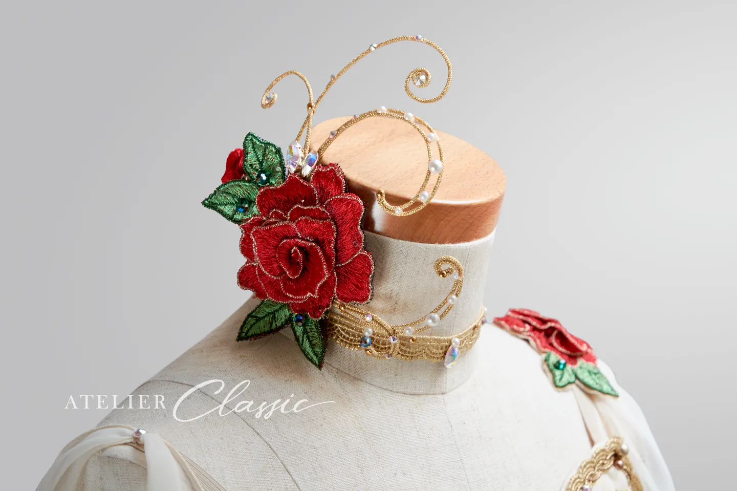 フローラの目覚め衣装 チョーカーと頭飾りのデザイン